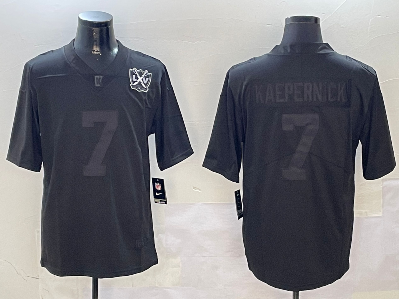 Men 2026 Oakland Raiders #17 Kaepernick Black Nike Limited NFL Jersey 0815002